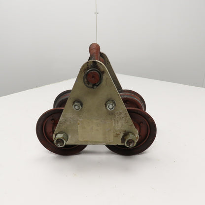 3 Ton Aluminum Frame Push/Pull Manual Hoist Beam Trolley 4" To 5-1/2" Flange