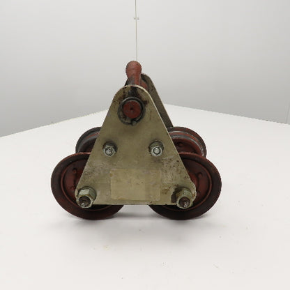 3 Ton Aluminum Frame Push/Pull Manual Hoist Beam Trolley 4" To 5-1/2" Flange