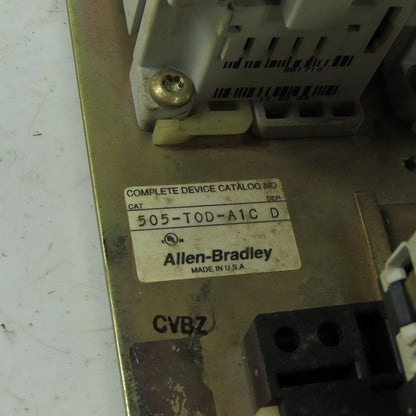 Allen Bradley 505-TOD-A1C 3Ph Reversing Motor Starter 600VAC 120V Coil