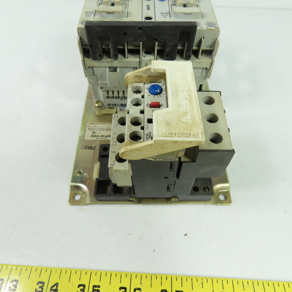 Allen Bradley 505-TOD-A1C 3Ph Reversing Motor Starter 600VAC 120V Coil