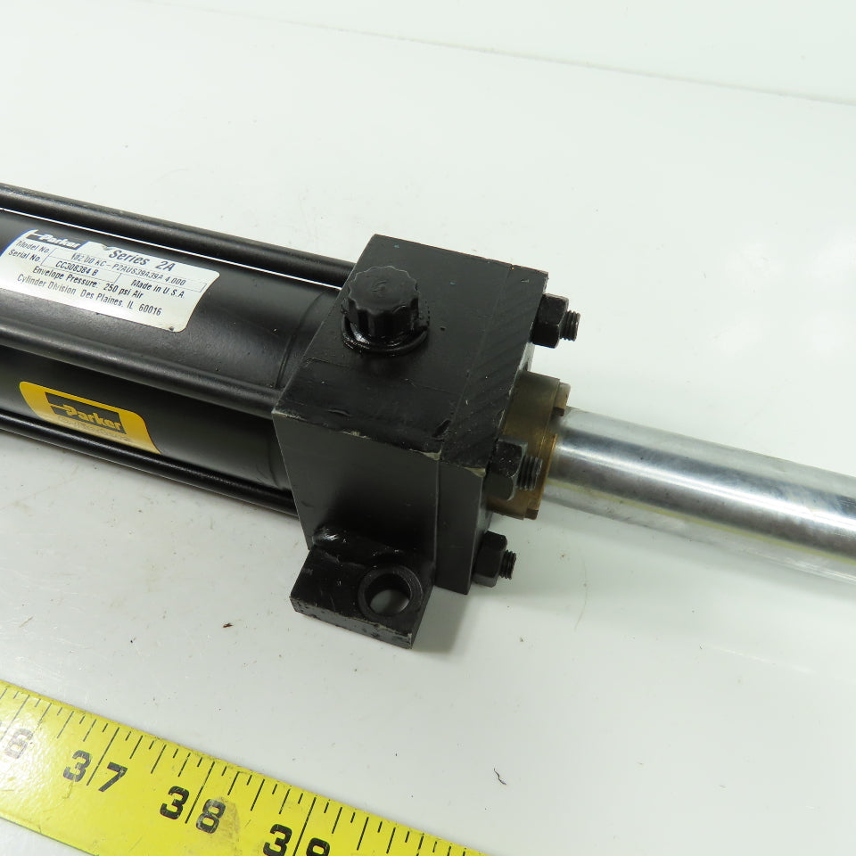 Parker 0.200 KC-P2AUS39A39A 4.000 Double Acting/End Hydraulic Cylinder 2" Bore