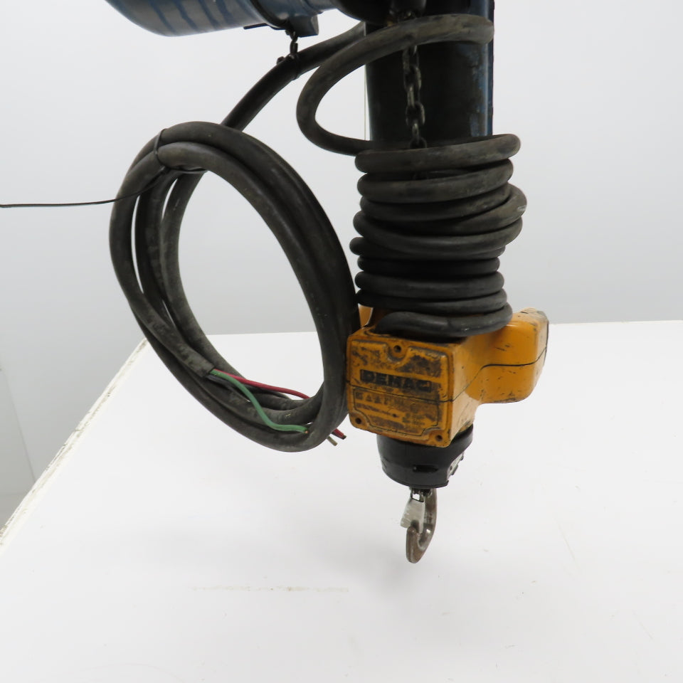 Demag PM12LF 275LB 2 Speed Electric Chain Hoist 10' Lift 46.8/7.8 FPM 460V 3PH