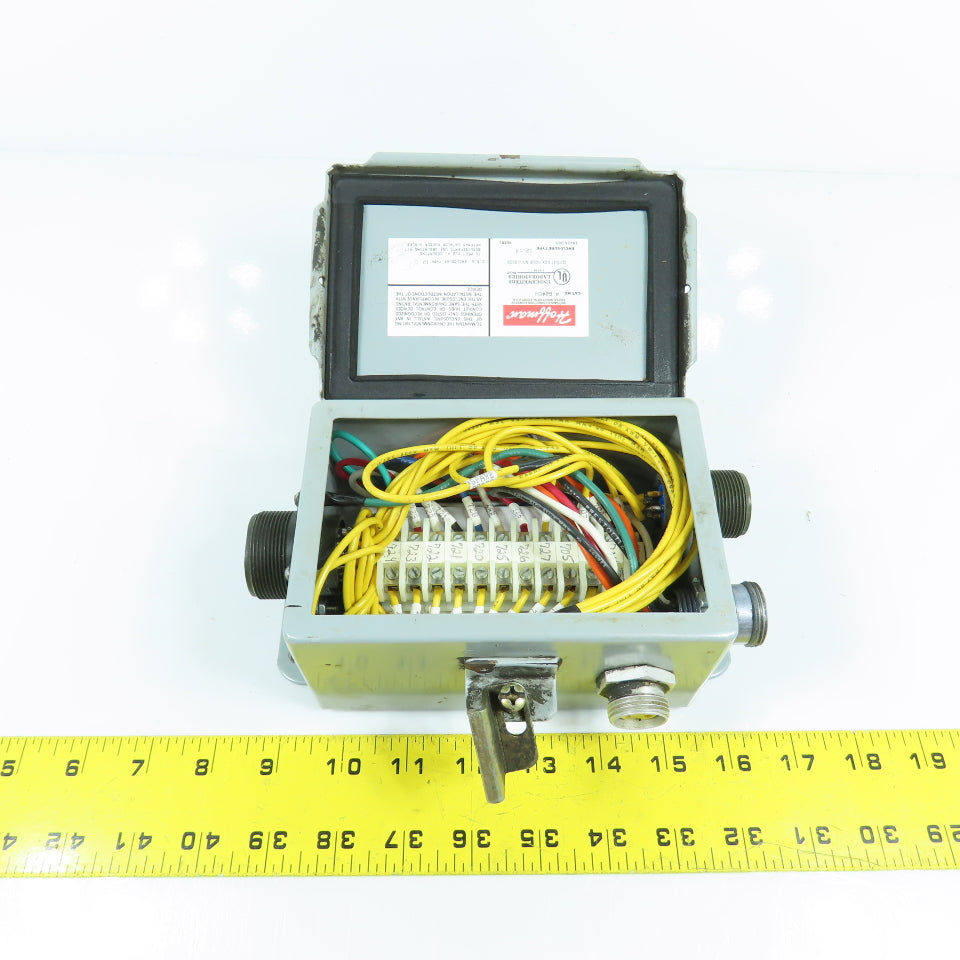 Hoffman A-604CH 6" x 4" x 3" Electrical Junction Enclosure W/ Terminal Strip