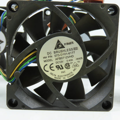 Delta AFB0712VHD 2-3/4" x 2-3/4" 12VDC Cooling Fan 0.40A Lot Of 7