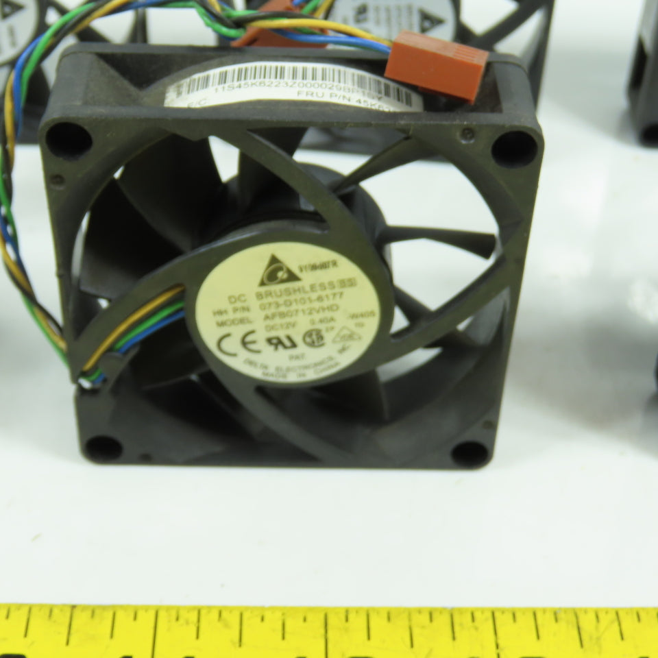 Delta AFB0712VHD 2-3/4" x 2-3/4" 12VDC Cooling Fan 0.40A Lot Of 7