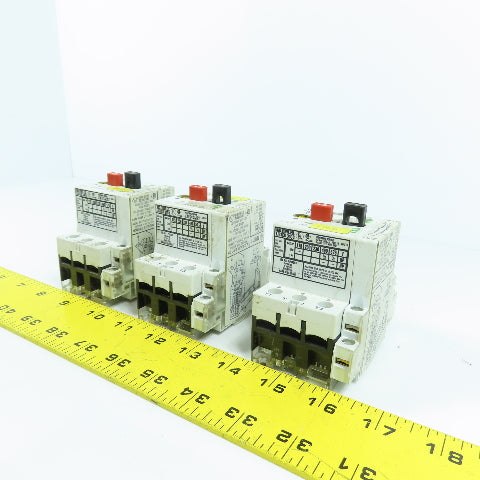 Moeller PKZM1-1 1/2HP Manual Motor Starter Protector 0.6-1.0A W/ Aux Lot Of 3