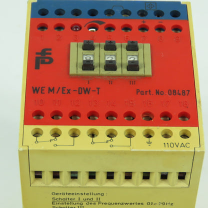 Pepperl + Fuchs WE M/Ex-DW-T Frequency Current Converter 110VAC