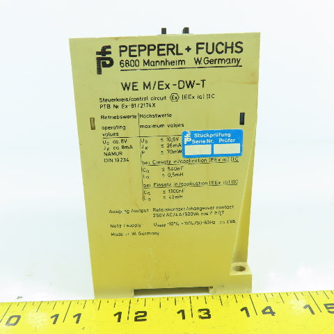 Pepperl + Fuchs WE M/Ex-DW-T Frequency Current Converter 110VAC