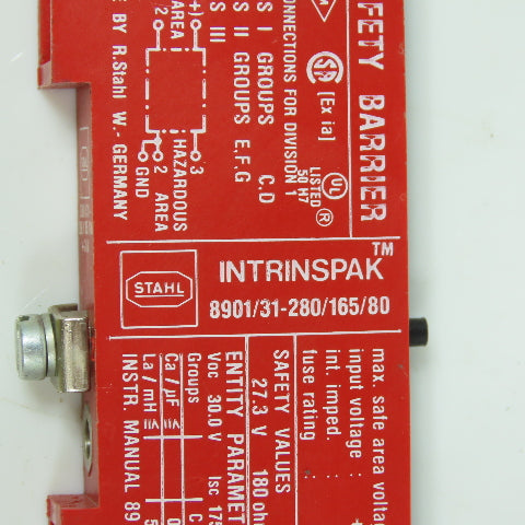 Stahl Intrinspak 8901/31-280/165/80 Safety Barrier 24V Lot Of 4