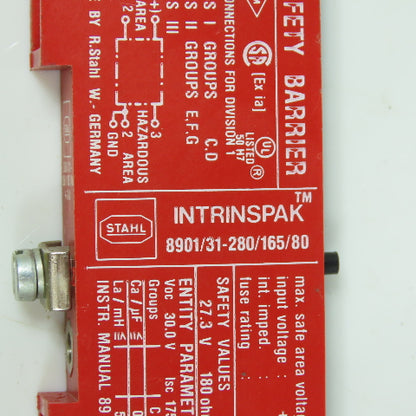 Stahl Intrinspak 8901/31-280/165/80 Safety Barrier 24V Lot Of 4