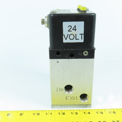 Parker W2154L579B Normally Open Pneumatic Solenoid Valve 150PSI 24VDC Coil