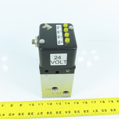 Parker W2154L579B Normally Open Pneumatic Solenoid Valve 150PSI 24VDC Coil