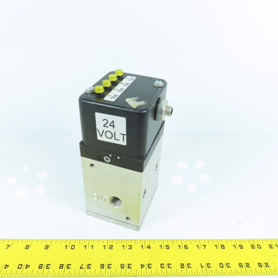 Parker W2154L579B Normally Open Pneumatic Solenoid Valve 150PSI 24VDC Coil