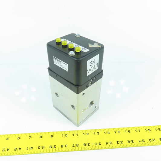Parker W2154L579B Normally Open Pneumatic Solenoid Valve 150PSI 24VDC Coil