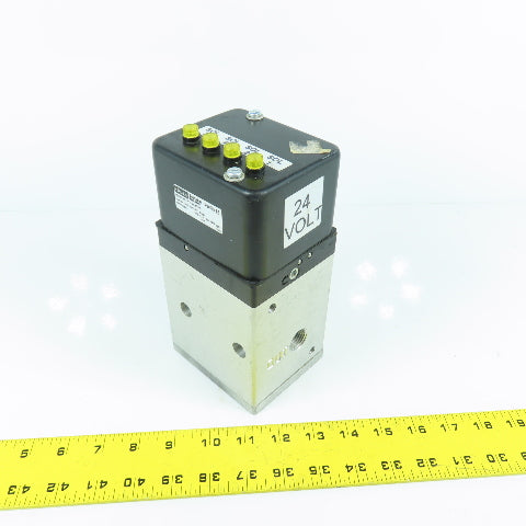 Parker W2154L579B Normally Open Pneumatic Solenoid Valve 150PSI 24VDC Coil