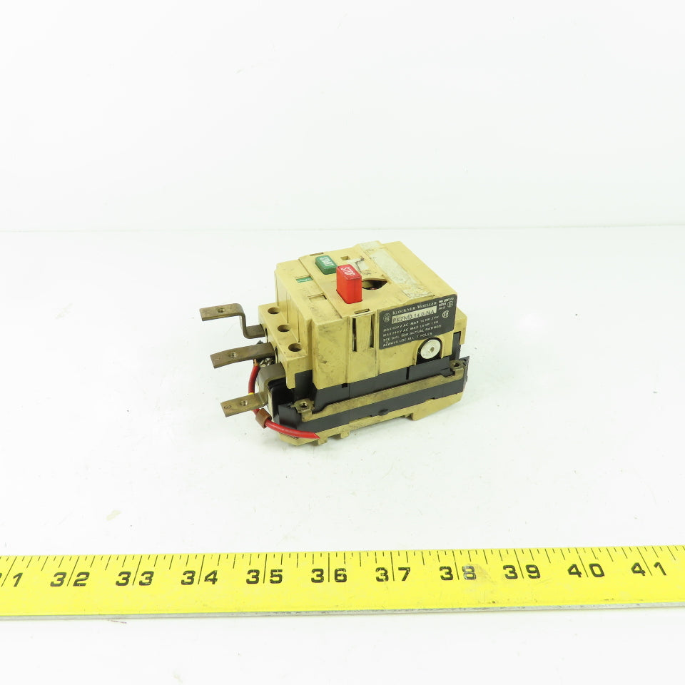 Klockner Moeller PKZM0-14,0-NA Circuit Breaker 600VAC 10HP 3Ph