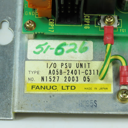 Fanuc A05B-2401-C311 I/O PSU Power Supply Unit W/ A20B-1007-0540