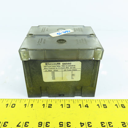 Ferraz Shawmut 66592 PDB 2 Pole 2/0-#14 x10 Way Power Distribution Block W/Cover