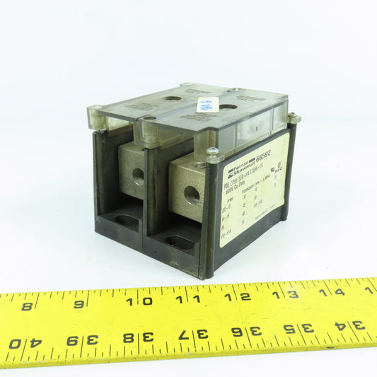 Ferraz Shawmut 66592 PDB 2 Pole 2/0-#14 x10 Way Power Distribution Block W/Cover