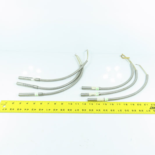 Watlow 250W 240V Cartridge Heater 1/2" OD x 3" & 3.5" L Lot Of 6