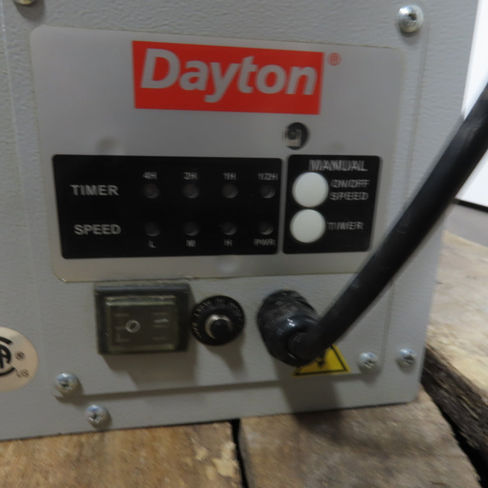 Dayton 2HNR8A 3/4HP 2-Stage Air Cleaner Filtration System 115V 1Ph