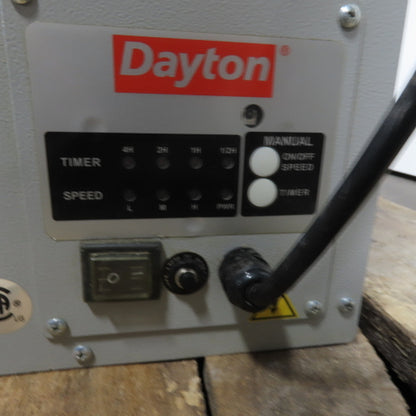 Dayton 2HNR8A 3/4HP 2-Stage Air Cleaner Filtration System 115V 1Ph