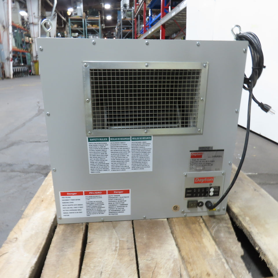 Dayton 2HNR8A 3/4HP 2-Stage Air Cleaner Filtration System 115V 1Ph