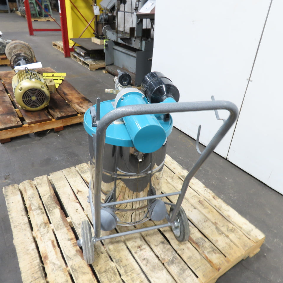Tiger-Vac AVSD-4OL Explosion Proof Pneumatic Air Wet/Dry Vacuum 45-90CFM
