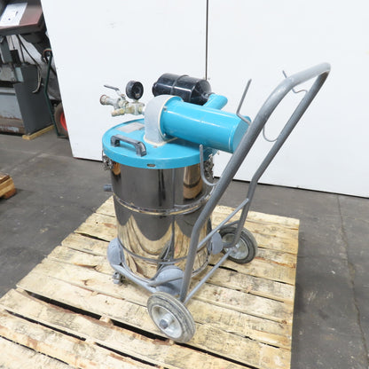 Tiger-Vac AVSD-4OL Explosion Proof Pneumatic Air Wet/Dry Vacuum 45-90CFM