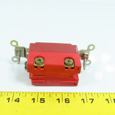 Hubbell 20A 120-277VAC Barrel Key Locking Switch 2-Position W/ 2 Keys