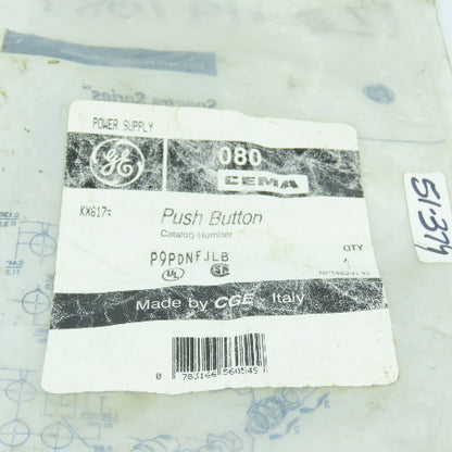 GE Cema P9PDNFJLB Illuminated Push Button Switch Module 380VAC Max