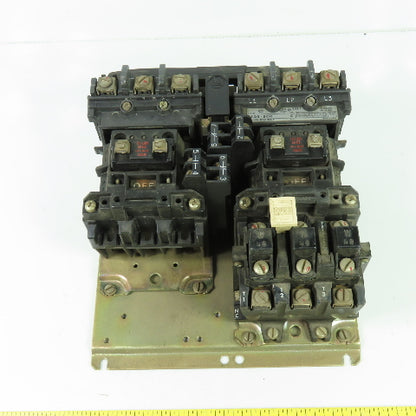 Alen Bradley 505-B0D Ser C Size 1 Reversing Contactor 2-10HP 600V 120V Coil 27A