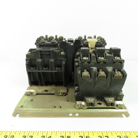 Alen Bradley 505-B0D Ser C Size 1 Reversing Contactor 2-10HP 600V 120V Coil 27A