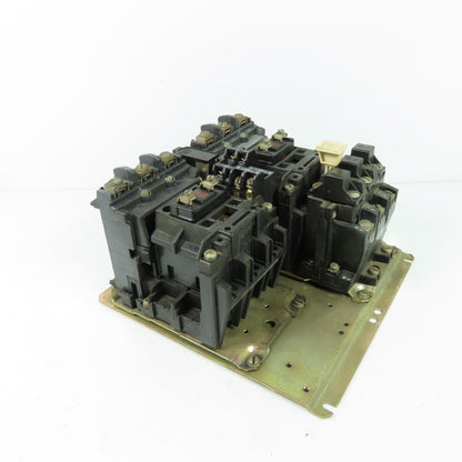 Alen Bradley 505-B0D Ser C Size 1 Reversing Contactor 2-10HP 600V 120V Coil 27A