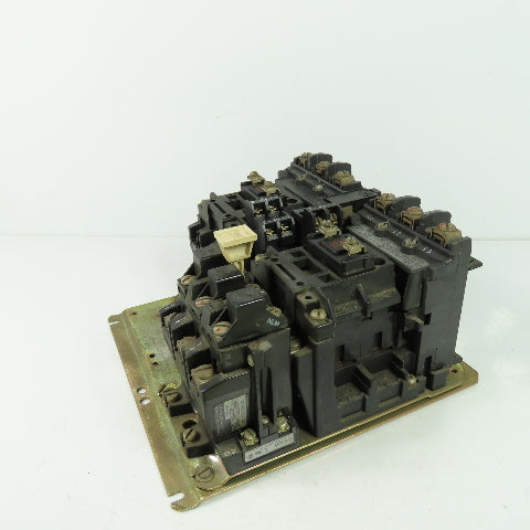 Alen Bradley 505-B0D Ser C Size 1 Reversing Contactor 2-10HP 600V 120V Coil 27A