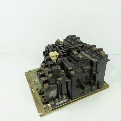 Alen Bradley 505-B0D Ser C Size 1 Reversing Contactor 2-10HP 600V 120V Coil 27A