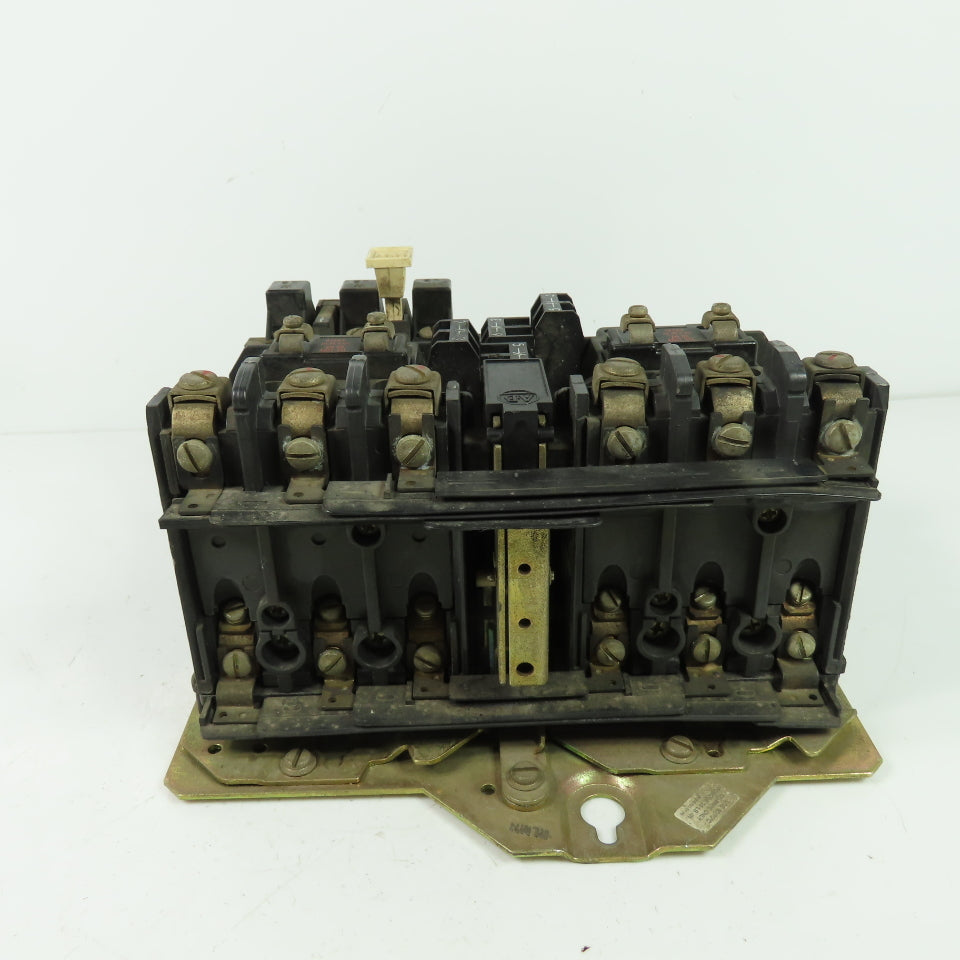Alen Bradley 505-B0D Ser C Size 1 Reversing Contactor 2-10HP 600V 120V Coil 27A