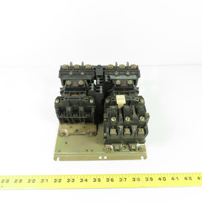 Alen Bradley 505-B0D Ser C Size 1 Reversing Contactor 2-10HP 600V 120V Coil 27A