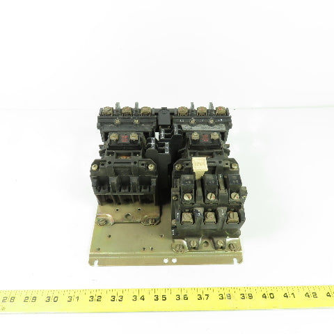 Alen Bradley 505-B0D Ser C Size 1 Reversing Contactor 2-10HP 600V 120V Coil 27A