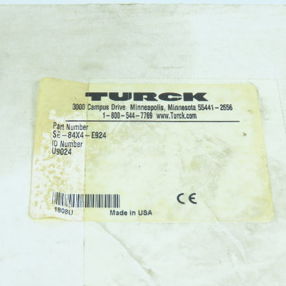 Turck SE-84X4-E924 9-Port Industrial Ethernet Switch NEW IN BOX