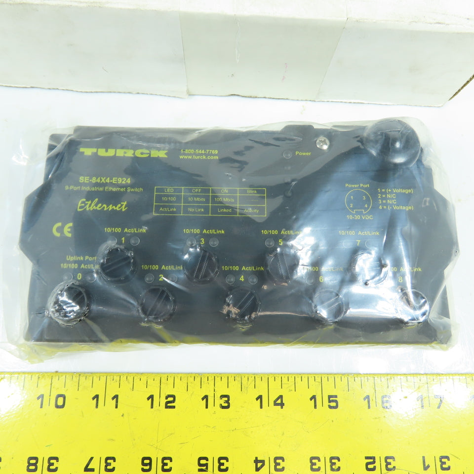 Turck SE-84X4-E924 9-Port Industrial Ethernet Switch NEW IN BOX