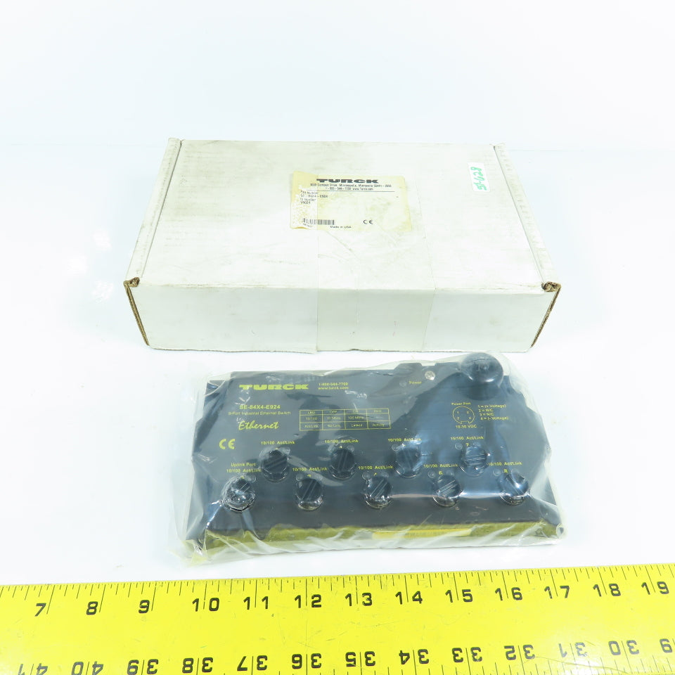 Turck SE-84X4-E924 9-Port Industrial Ethernet Switch NEW IN BOX