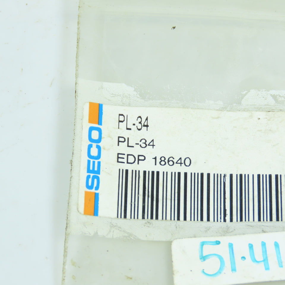 Seco PL-34 EDP 18640 Lock Pin for Indexable Insert Lot Of 10