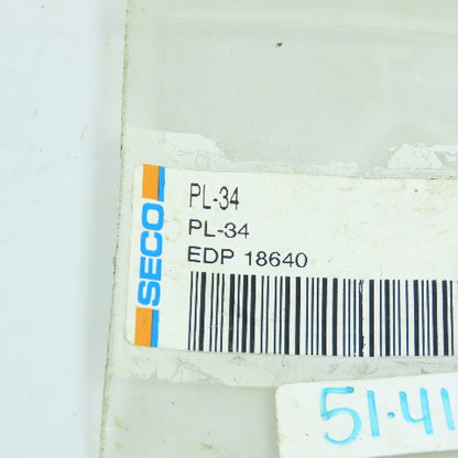 Seco PL-34 EDP 18640 Lock Pin for Indexable Insert Lot Of 10