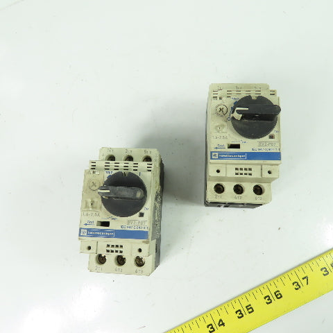 Telemecanique GV2-P07 3-Pole Manual Motor Starter Breaker 1.6-2.5A 600V Lot Of 2