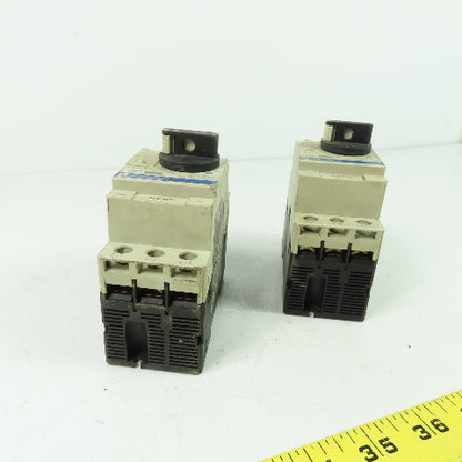 Telemecanique GV2-P07 3-Pole Manual Motor Starter Breaker 1.6-2.5A 600V Lot Of 2