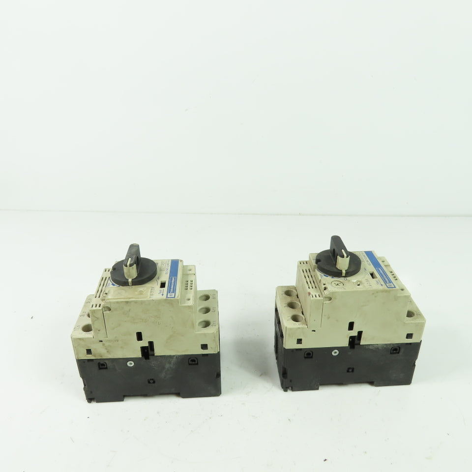 Telemecanique GV2-P07 3-Pole Manual Motor Starter Breaker 1.6-2.5A 600V Lot Of 2