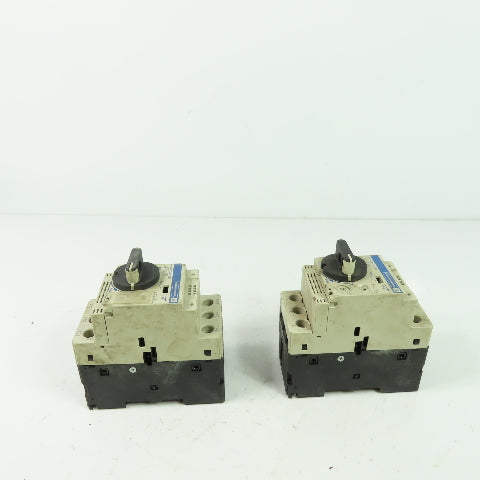 Telemecanique GV2-P07 3-Pole Manual Motor Starter Breaker 1.6-2.5A 600V Lot Of 2