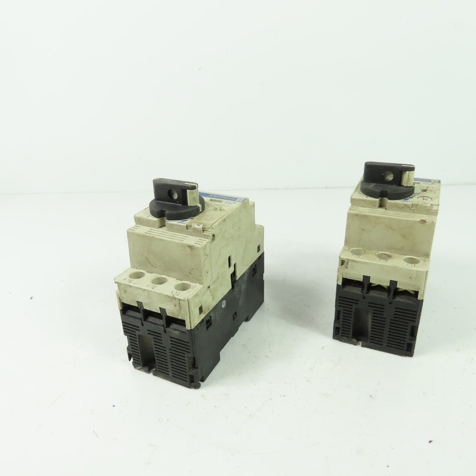 Telemecanique GV2-P07 3-Pole Manual Motor Starter Breaker 1.6-2.5A 600V Lot Of 2