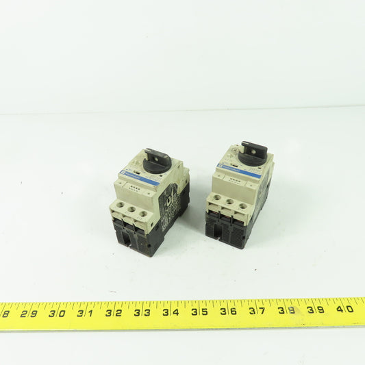 Telemecanique GV2-P07 3-Pole Manual Motor Starter Breaker 1.6-2.5A 600V Lot Of 2